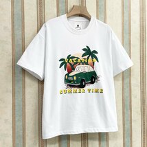 個性 定価2万 FRANKLIN MUSK・アメリカ・ニューヨーク発 半袖Tシャツ 薄手 上質 吸汗 通気 ゆったり スウェット オシャレ 通勤 サイズ1_画像8