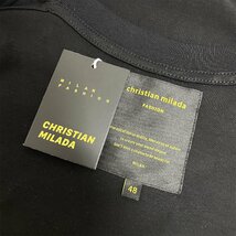 定価2万★christian milada・ミラノ発・半袖Tシャツ★上品 ナチュラル ゆったり 快適 スウェット デイジー柄 可愛い 定番 男女兼用 夏 L/48_画像10