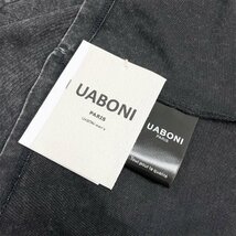 絶賛EU製＆定価2万◆UABONI*Paris*半袖Tシャツ*ユアボニ*パリ発◆上級 薄手 ヴィンテージ加工 カットソー レトロ ゆったり 夏 メンズ 2XL_画像9