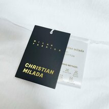 定価2万★christian milada・ミラノ発・半袖Tシャツ★上級 コットン100％ 速乾 通気 スウェット アメカジ カッコイイ スタイリッシュ XL/50_画像9