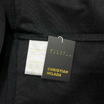 定価2万★christian milada・ミラノ発・半袖Tシャツ★コットン100％ 個性 ソフト 無地 トップス カットソー スウェット ゆったり 夏 M_画像9