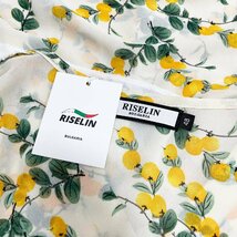 絶賛ヨーロッパ製※定価5万◆ブルガリア発※RISELIN ワンピース 高級 シフォン 薄手 総柄 体型カバー ロング丈 キレイめ レディース M_画像9