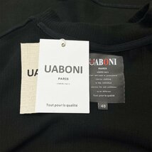 最上級EU製＆定価3万◆UABONI*ユアボニ*半袖Tシャツ*フランス*パリ発◆高品質カシミヤ ソフト 無地 サマーニット プルオーバー トップス2XL_画像10