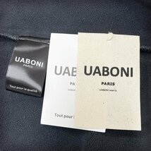 一枚限定EU製＆定価5万◆UABONI*Paris*ポロシャツ*ユアボニ*パリ発◆カシミヤ 上質 ソフト 保温 裏起毛 重ね着風 ビジネス 通勤 M/46サイズ_画像9