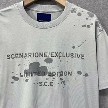 人気・半袖Tシャツ 定価2万◆Emmauela・イタリア・ミラノ発◆コットン 上品 通気 個性 キラキラ ラインストーン カットソー 男女兼用 夏2XL_画像6