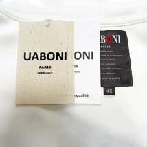 個性EU製＆定価4万◆UABONI*Paris*パーカー*ユアボニ*パリ発◆コットン100％ 上品 モノグラム カットソー 男女兼用 ベアブリック M/46_画像9