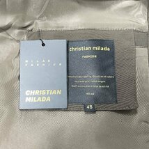 定価6万★christian milada・ミラノ発・ジャケット★高級 防寒防風 薄手 総柄 個性 アウター オシャレ マウンテンパーカ 2XL/52サイズ_画像9