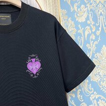 定価2万★christian milada・ミラノ発・半袖Tシャツ★上級 綿100％ 快適 薄手 通気 ロゴ 個性 トップス プルオーバー 夏 男女兼用 XL/50_画像7