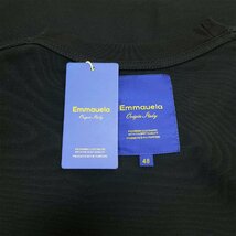 上品・半袖Tシャツ 定価2万◆Emmauela・イタリア・ミラノ発◆コットン100％ 快適 高級 通気 おしゃれ 菊 スウェット カットソー トップスXL_画像10