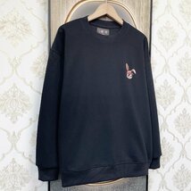 個性EU製＆定価4万◆UABONI*Paris*トレーナー*ユアボニ*パリ発◆上品コットン オシャレ 快適 ウサギ スウェット プルオーバー 秋冬 2XL/52_画像7