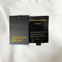 定価2万★christian milada・ミラノ発・半袖Tシャツ★コットン100％ 上品 薄手 吸汗速乾 通気 ユニコーン トップス 男女兼用 2XL/52サイズ_画像8