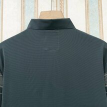 高級 定価3万 FRANKLIN MUSK・アメリカ・ニューヨーク発 半袖ポロシャツ 高品質シルク混 通気性 速乾 接触冷感 おしゃれ ビジネス サイズ2_画像4