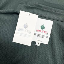 高級 定価3万 FRANKLIN MUSK・アメリカ・ニューヨーク発 半袖ポロシャツ 高品質シルク混 通気性 速乾 接触冷感 おしゃれ ビジネス サイズ2_画像10