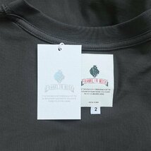 高級 定価2万 FRANKLIN MUSK・アメリカ・ニューヨーク発 半袖Tシャツ コットン100％ 吸汗通気 薄手 英字 シンプル カットソー 男女兼用 L_画像9