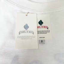 定番 定価2万 FRANKLIN MUSK・アメリカ・ニューヨーク発 半袖Tシャツ 高級 個性 クマ カットソー カジュアル ゆったり トップス サイズ4_画像8