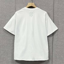 上級ヨーロッパ製※定価2万◆ブルガリア発※RISELIN 半袖Tシャツ コットン100％ 通気 速乾 ラインストーン キラキラ 竹柄 男女兼用 2XL/52_画像2