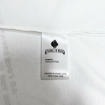 高級 定価2万 FRANKLIN MUSK・アメリカ・ニューヨーク発 半袖Tシャツ 上質 個性 英字柄 アメカジ トップス 日常 ユニセックス サイズ3_画像9