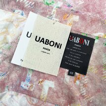 個性EU製＆定価2万◆UABONI*Paris*半袖シャツ*ユアボニ*パリ発◆上質リネン混 清涼 速乾 カラフル トップス アロハシャツ 開襟シャツ M/46_画像10