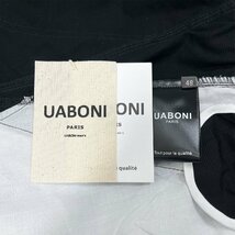 最高峰EU製＆定価5万◆UABONI*Paris*スウェットパンツ*ユアボニ*パリ発◆綿100％ 薄手 ギャザー ロングパンツ ボトムス スポーツ 通勤 M_画像10