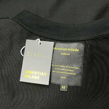 定価2万★christian milada・ミラノ発・半袖Tシャツ★コットン100％ 個性 ソフト 無地 トップス カットソー スウェット ゆったり 夏 XL_画像10