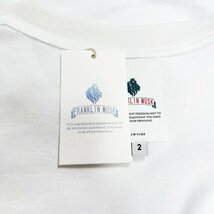高級 定価2万 FRANKLIN MUSK・アメリカ・ニューヨーク発 半袖Tシャツ 上質 個性 英字柄 アメカジ トップス 日常 ユニセックス サイズ2_画像8