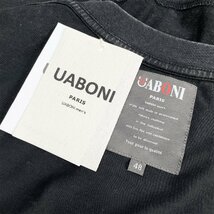 絶賛EU製＆定価2万◆UABONI*Paris*半袖Tシャツ*ユアボニ*パリ発◆上級 薄手 ヴィンテージ加工 カットソー レトロ ゆったり 夏 メンズ M_画像10