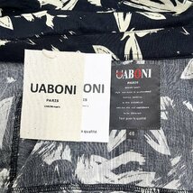 高級EU製＆定価3万◆UABONI*Paris*半袖シャツ*ユアボニ*パリ発◆麻/リネン混 速乾 通気 薄手 ゆったり 総柄 アロハシャツ オシャレ 旅行2XL_画像9