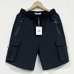 人気ヨーロッパ製※定価3万◆ブルガリア発※RISELIN ショートパンツ 薄手 速乾 無地 ハーフパンツ ボトムス スポーティー レジャー 夏 L/48