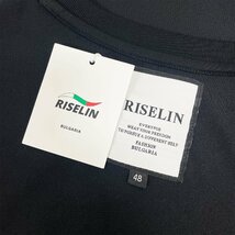 新作ヨーロッパ製※定価2万◆ブルガリア発※RISELIN 半袖Tシャツ コットン100％ 吸湿速乾 薄手 個性 英字 刺繍 遊び心 カットソー 夏 L/48_画像10