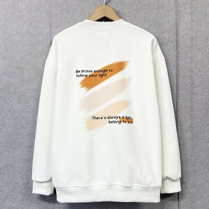  high grade * sweatshirt regular price 4 ten thousand *Emmauela* Italy * milano departure * cotton 100% fine quality piece . comfortable britain character sweat man and woman use autumn winter XL/50 size 