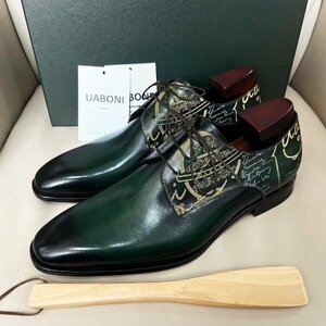  rare EU made regular price 28 ten thousand special order limited goods *UABONI* business shoes *yuaboni* hand made handmade hand . leather original leather formal gentleman for 25.5.