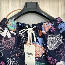 個性EU製＆定価4万◆UABONI*Paris*ショートパンツ*ユアボニ*パリ発◆高級リネン/麻 速乾 快適 個性 アロハ風 総柄 サーフパンツ 2XL/52_画像3