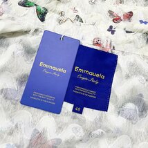 新作・長袖シャツ 定価4万◆Emmauela・イタリア・ミラノ発◆通気 薄手 速乾 フリンジ 透かし 胡蝶 ライトアウター きれいめ 男女兼用 XL/50_画像9