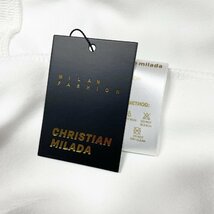 定価4万★christian milada・ミラノ発・パーカー★上品 綿100％ 快適 個性 スウェット トップス ユニセックス 普段着 定番 2XL/52サイズ_画像10