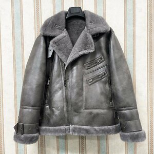  top class regular price 15 ten thousand FRANKLIN MUSK* America * New York departure leather jacket boma- high class sheepskin original leather -ply thickness protection against cold Rider's bike size 1