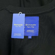 定番・半袖Tシャツ 定価2万◆Emmauela・イタリア・ミラノ発◆コットン100％ 人気 通気 カットソー スウェット カップル ユニセックス M/46_画像10