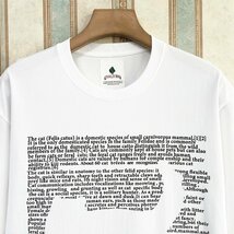 人気 定価2万 FRANKLIN MUSK・アメリカ・ニューヨーク発 半袖Tシャツ 通気 吸汗 ネコ 英字 カットソー 可愛い カジュアル 定番 サイズ4_画像3