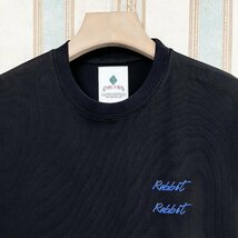 個性 定価2万 FRANKLIN MUSK・アメリカ・ニューヨーク発 半袖Tシャツ 上質 薄手 吸湿 ウサギ カットソー スタイリッシュ 日常 サイズ3_画像4