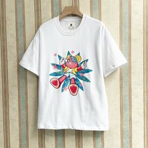 上級 定価2万 FRANKLIN MUSK・アメリカ・ニューヨーク発 半袖Tシャツ 快適 吸湿 遊び心 可愛い トップス スウェット カットソー サイズ2_画像10