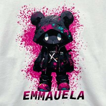 人気・半袖Tシャツ 定価2万◆Emmauela・イタリア・ミラノ発◆上級コットン100％ 個性 快適 クマ ポップ トップス スウェット 街着 夏 2XL_画像6