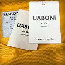 一枚限定EU製＆定価5万◆UABONI*Paris*トレーナー*ユアボニ*パリ発◆綿100％ 上品 裏起毛 暖か 厚手 スウェット プルオーバー 男女兼用 XL_画像10