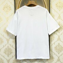 人気EU製＆定価2万◆UABONI*Paris*半袖Tシャツ*ユアボニ*パリ発◆エジプト綿 ソフト 快適 薄手 ロゴ カットソー スウェット 男女兼用 2XL_画像2