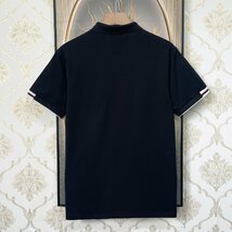 個性EU製＆定価2万◆UABONI*Paris*ポロシャツ*ユアボニ*パリ発◆上品 快適 通気 半袖 T-shirt POLO ゴルフ ビジネス 通勤 レジャー 夏服 L_画像2