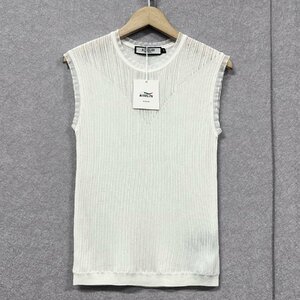  high grade Europe made * regular price 2 ten thousand * BVLGARY a departure *RISELIN tank top knitted ventilation elasticity thin plain race tops te-to lady's M/46