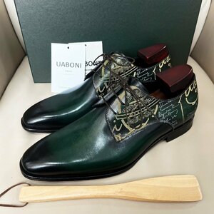  rare EU made regular price 28 ten thousand special order limited goods *UABONI* business shoes *yuaboni* hand made handmade hand . leather original leather formal gentleman for 26.