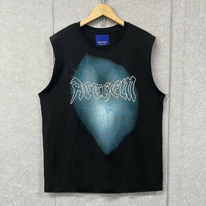  new work * tank top regular price 2 ten thousand *Emmauela* Italy * milano departure * cotton 100% ventilation character . pattern no sleeve tops piece . -stroke - Lee summer clothing XL/50