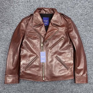  high class * Rider's regular price 17 ten thousand *Emmauela* Italy * milano departure * highest grade cow leather original leather -ply thickness piece . leather jacket leather jacket outer M/46 size 