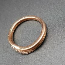 正規品 カナル Canal 4℃ 指輪 Ring ピンクゴールド 9号 Pink Ｇold ダイヤ5石 Silver Authentic Mint _画像2