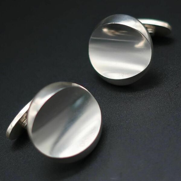 正規品 ジョージジェンセン Georg Jensen カフス Pair of Cufflinks サークル Circle シルバー925 Silver Authentic Mint