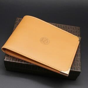 正規品 フェンディ Fendi 二つ折り財布 Fold Wallet ズッキーノ Zucchino 箱 Box Authentic Mint